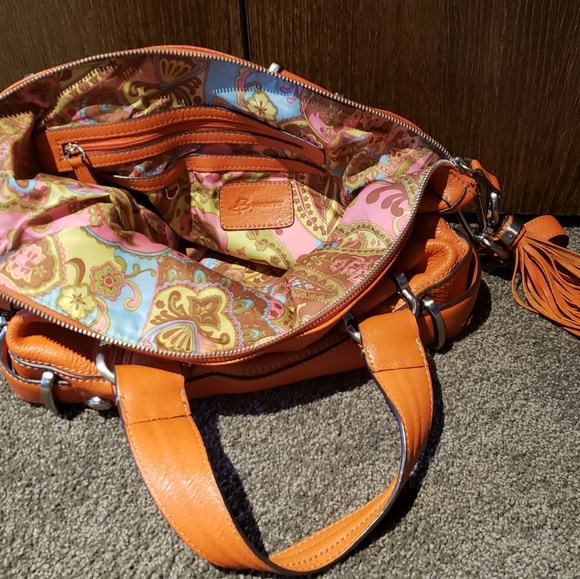 B Makowsky Orange Bag - Picture 2 of 4
